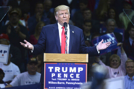 Donald Trump Wahlkampfveranstaltung in Wilkes-Barre