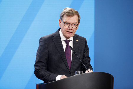 Pressekonferenz mit Johann Wadephul und Yvette Cooper in Berlin