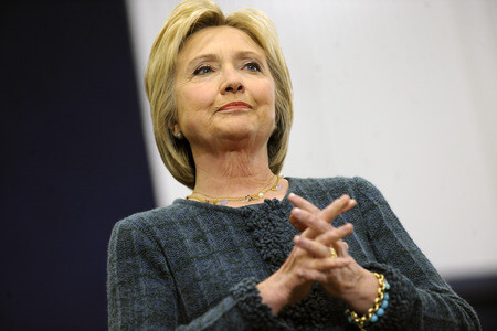 Wahlkampfrede von Hillary Clinton in Portsmouth