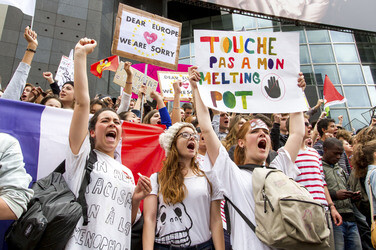 Demonstration gegen die Front National, Paris