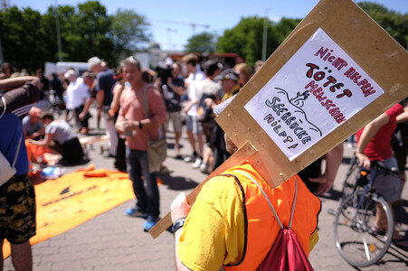 Demonstration für Seenotrettung auf dem Mittelmeer in Berlin