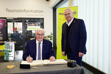 Besuch von Frank-Walter Steinmeier in Hoyerswerda