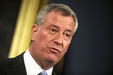 Bill de Blasio Pressekonferenz  in New York