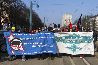 Gegen Demo zur Neonazi Demonstration, Frankfurt/Oder
