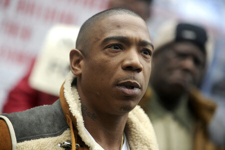 Protestaktion mit Ja Rule gegen die NYCHA in New York