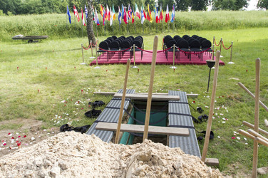 Protestaktion des 'Zentrums für politische Schönheit' in Gatow