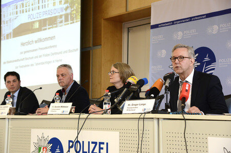 Pressekonferenz zur Verhaftung von Marcel H. in Dortmund