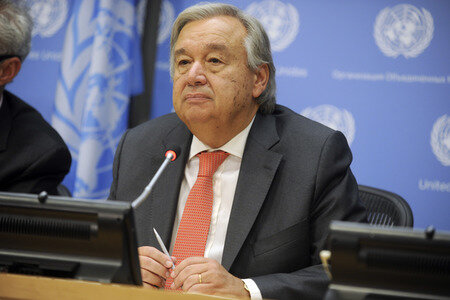 UN-Pressekonferenz mit António Guterres in New York
