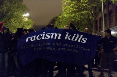 Demonstration am Oranienplatz, Berlin