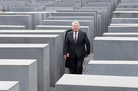 Dreharbeiten mit Joachim Gauck in Berlin