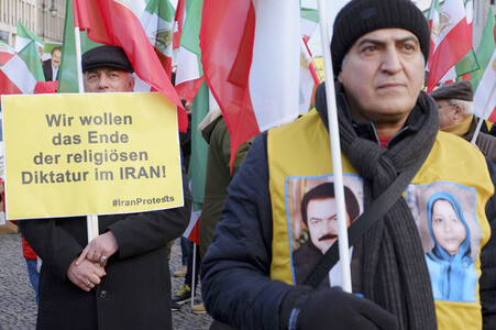 Proteste gegen die iranische Regierung in Berlin