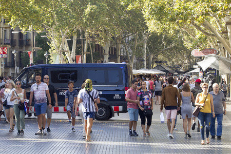 Las Ramblas nach dem Terroranschalg in Barcelona