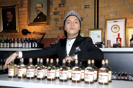 Pressekonferenz der Wodka Marke Königin Mampe in Berlin