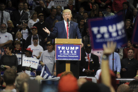 Donald Trump Wahlkampfveranstaltung in Wilkes-Barre