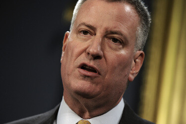 Bill de Blasio Pressekonferenz, New York