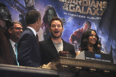 'Guardians Of The Galaxy' Cast im New York Stock Exchange