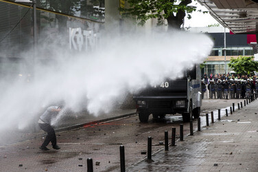 Maidemonstration in Istanbul