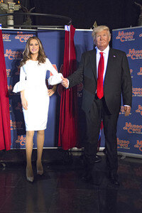 Enthüllung der Wachsfigur von Melania Trump im Madrid Wax Museum