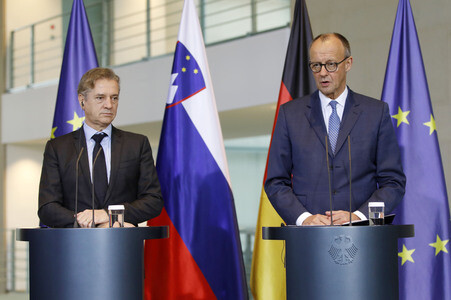 Empfang des Ministerpräsidenten von Slowenien in Berlin