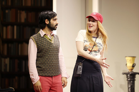 Theaterprobe 'Sophia oder Das Ende der Humanisten' in Berlin