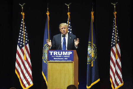Wahlkampfrede von Donald Trump in Manchester