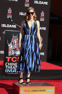 Hand and Footprint Ceremony mit Jassica Chastain in Los Angeles