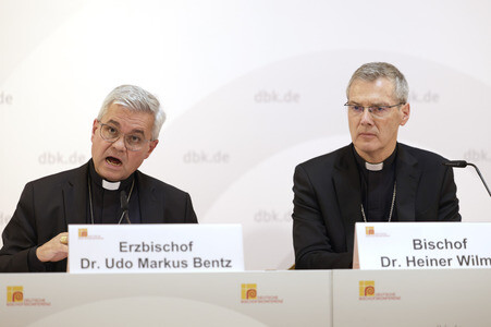 Pressegespräch bei der bei der Herbst-Vollversammlung der Deutschen Bischofskonferenz in Fulda