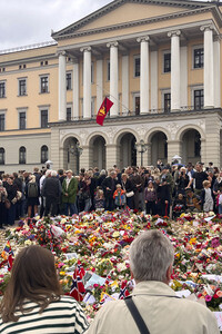 Trauer nach dem Tod von König Harald V. von Norwegen in Oslo