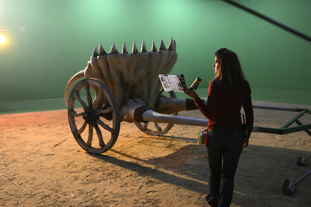 Dreharbeiten zu 'Iron Sky: The Coming Race' in Lint