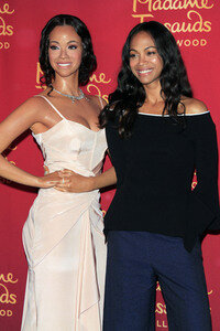 Enthüllung der Zoe Saldana Wachsfigur bei Madame Tussauds Los Angeles