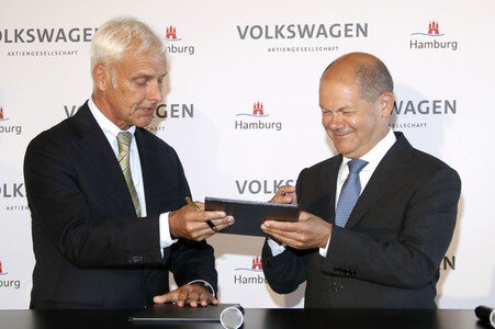 Unterzeichnung eines Memorandum of Understanding in Hamburg