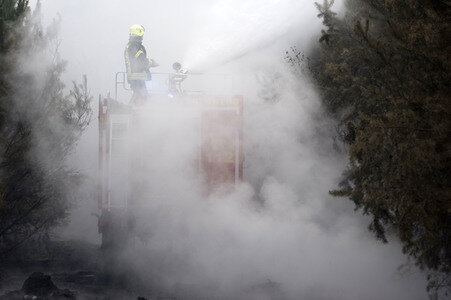 Waldbrandbekämpfung bei Treuenbrietzen
