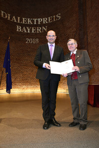 Dialektpreis Bayern 2018 in München
