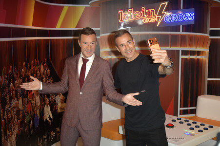 Kai Pflaume bei der Präsentaion seiner Wachsfigur in Berlin