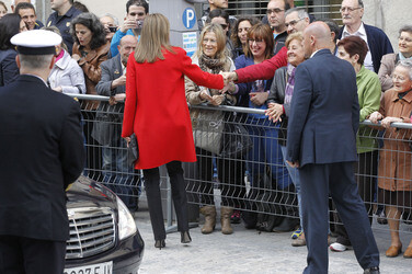 Königin Letizia besucht die Artillerie Militärakademie, Segovia