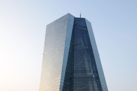 Die Europäische Zentralbank in Frankfurt