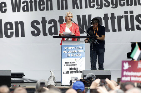 Kundgebung für Frieden im Gazastreifen in Berlin