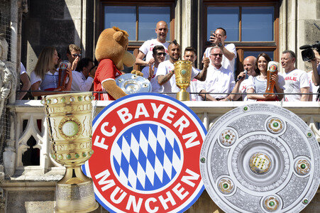 DFB-Pokalfeier des FC Bayern München