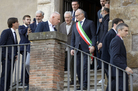 Verleihung des Lupa Capitolina an Robert De Niro in Rom
