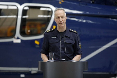 Indienststellung der Drohnenabwehreinheit der Bundespolizei in Ahrensfelde