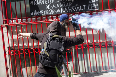 Maidemonstration in Istanbul