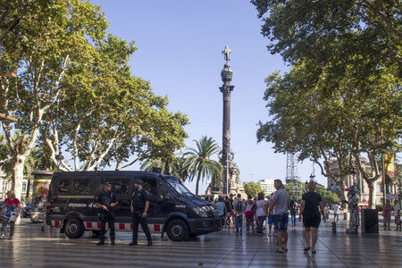 Las Ramblas nach dem Terroranschalg in Barcelona