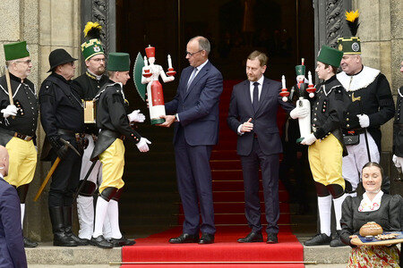 Antrittsbesuch von Bundeskanzler Friedrich Merz im Freistaat Sachsen in Dresden