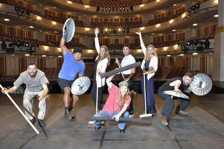 Photocall mit der Perkussion-Band Stomp in Berlin