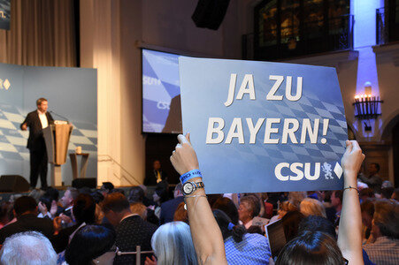 Schlusskundgebung der CSU zur Landtagswahl in München