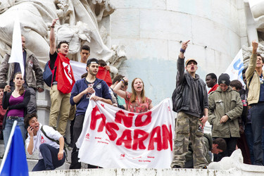 Demonstration gegen die Front National, Paris