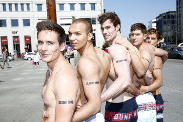 Open Air-Fashionshow des Menswear-Labels Camp David, Berlin