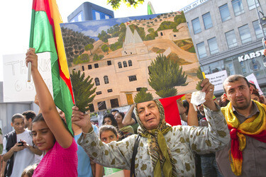 Demonstration der Jesiden, Berlin