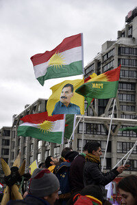 Kurden-Demonstration in Frankfurt