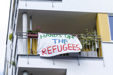 Demonstrationen gegen Räumung der besetzten Gerhart-Hauptmann-Schule, Berlin